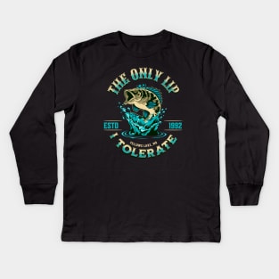 Time to go fishing! Kids Long Sleeve T-Shirt